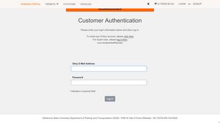 
                            11. login - Oklahoma State University - Parking Portal
