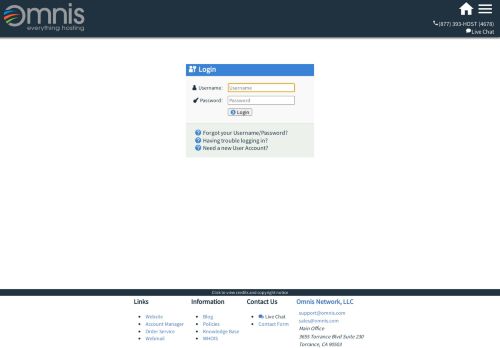 
                            11. Login - Omnis Network - Account Manager