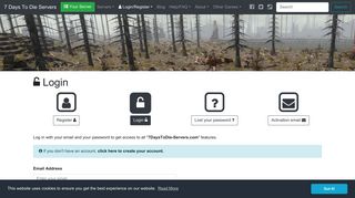 
                            4. Login on 7DaysToDie-Servers.com - 7 Days To Die Server List