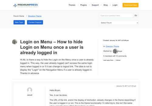 
                            8. Login on Menu - How to hide Login on Menu once a user is already ...