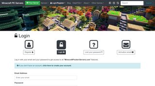 
                            8. Login on MinecraftPocket-Servers.com - Minecraft PE Servers