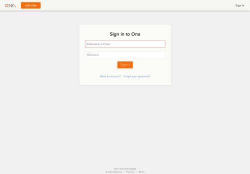 
                            11. Login – ONA