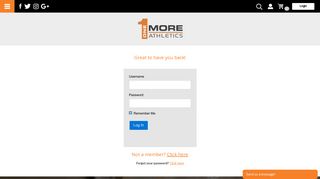 
                            11. Login | One More Athletics