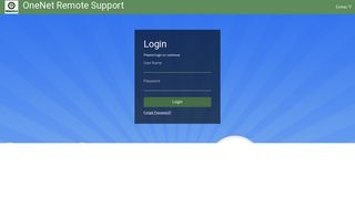 
                            6. Login - OneNet Remote Support Software