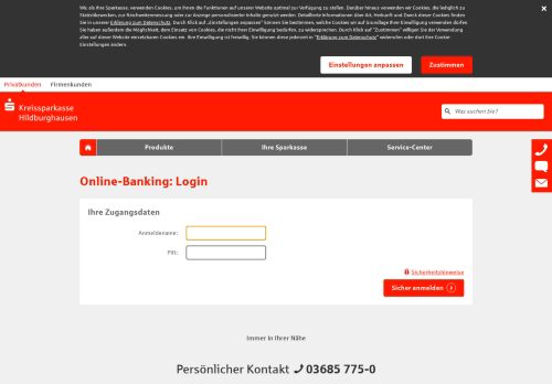 
                            1. Login Online-Banking - Kreissparkasse Hildburghausen