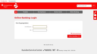 
                            5. Login Online-Banking - Kreissparkasse Mayen
