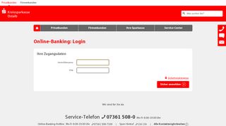 
                            7. Login Online-Banking - Kreissparkasse Ostalb