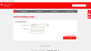 
                            2. Login Online-Banking - Kreissparkasse Reutlingen