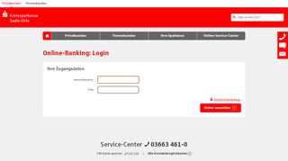 
                            2. Login Online-Banking - Kreissparkasse Saale-Orla