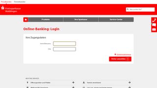 
                            1. Login Online-Banking - Kreissparkasse Waiblingen