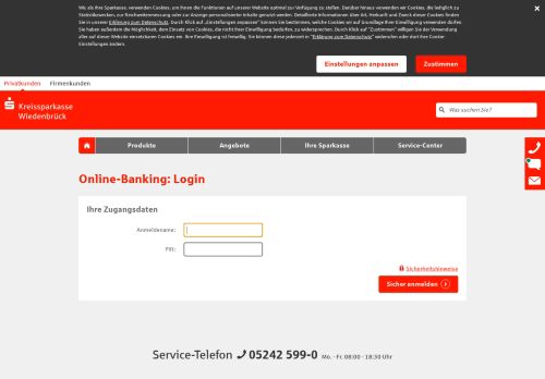 
                            1. Login Online-Banking - Kreissparkasse Wiedenbrück