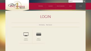 
                            9. Login | Online Banking | Make a Payment - First Oklahoma Bank