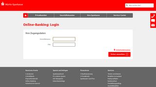 
                            2. Login Online-Banking - Müritz-Sparkasse
