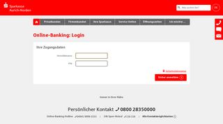 
                            1. Login Online-Banking - Sparkasse Aurich-Norden
