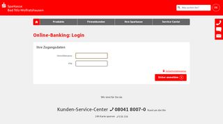 
                            2. Login Online-Banking - Sparkasse Bad Tölz-Wolfratshausen