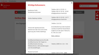 
                            1. Login Online-Banking - Sparkasse Fürth