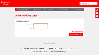 
                            1. Login Online-Banking - Sparkasse Gladbeck