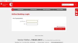 
                            1. Login Online-Banking - Sparkasse Hanau