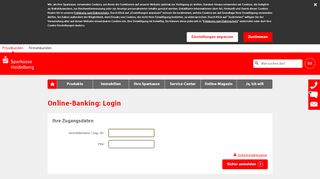 
                            4. Login Online-Banking - Sparkasse Heidelberg