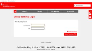 
                            2. Login Online-Banking - Sparkasse Kulmbach-Kronach