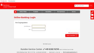 
                            1. Login Online-Banking - Sparkasse Langen-Seligenstadt