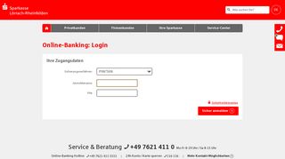 
                            2. Login Online-Banking - Sparkasse Lörrach-Rheinfelden