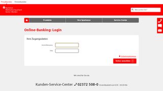 
                            3. Login Online-Banking - Sparkasse Märkisches Sauerland Hemer ...