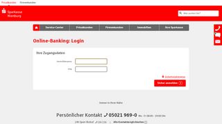 
                            8. Login Online-Banking - Sparkasse Nienburg
