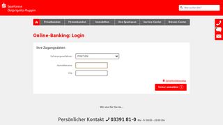 
                            5. Login Online-Banking - Sparkasse Ostprignitz-Ruppin