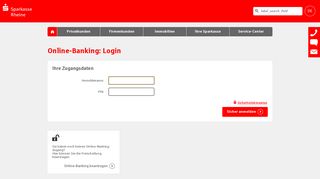 
                            2. Login Online-Banking - Sparkasse Rheine