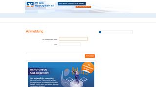 
                            1. Login Online-Banking - VR Bank Neuburg-Rain