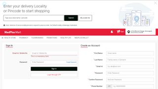 
                            1. Login | Online Chemists and Druggists in India - Buy ... - MedPlusMart