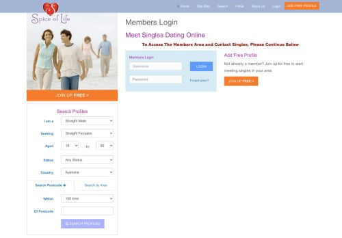 
                            1. Login - Online Dating Site