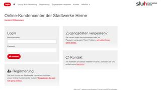 
                            1. Login - Online-Kundencenter der Stadtwerke Herne