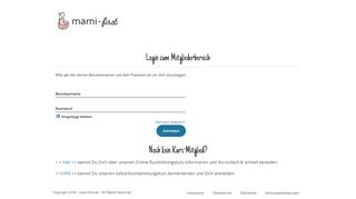 
                            1. Login — Online Rückbildungskurse ... - mami-first