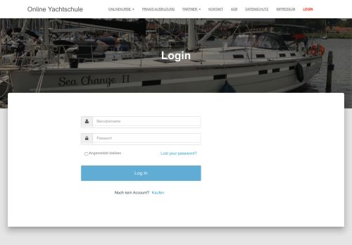 Login – Online Yachtschule