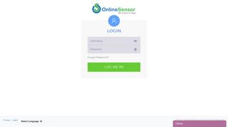 
                            1. Login | OnlineSensor