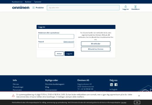 
                            3. Login | Onninen nettstedet