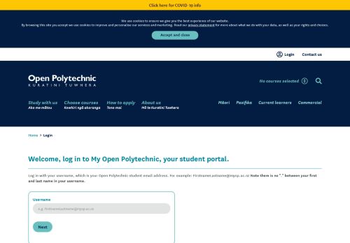 
                            3. Login » Open Polytechnic