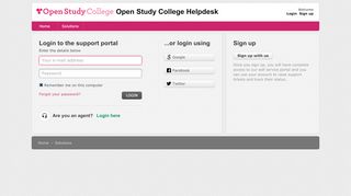 
                            5. Login - Open Study College Helpdesk