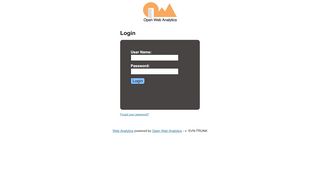 
                            8. Login - Open Web Analytics - Geoportal DGU