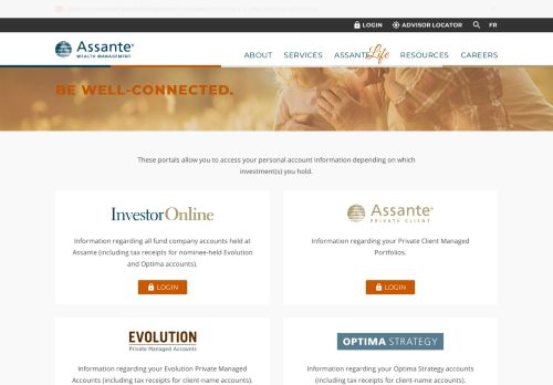 
                            5. Login options | Assante Wealth Management