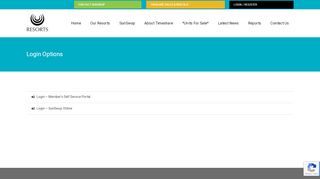 
                            9. Login Options - Sun Timeshare