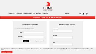 
                            7. Login or Apply for a Trade Account - Blink Publishing