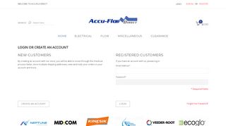 
                            8. Login or Create an Account - Accuflo Direct