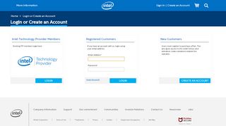 
                            3. Login or Create an Account - Click Intel