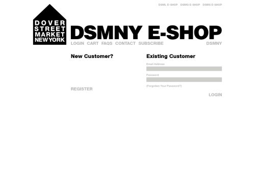 
                            13. Login or Create an Account - Dover Street Market