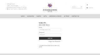 
                            12. Login or Create an Account - In Bloom Flowers