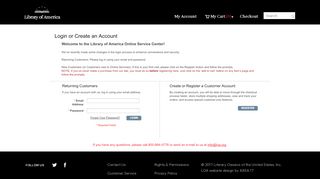 
                            1. Login or Create an Account - Library of America