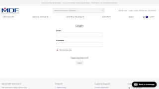 
                            4. Login or Create an Account - MDF Instruments